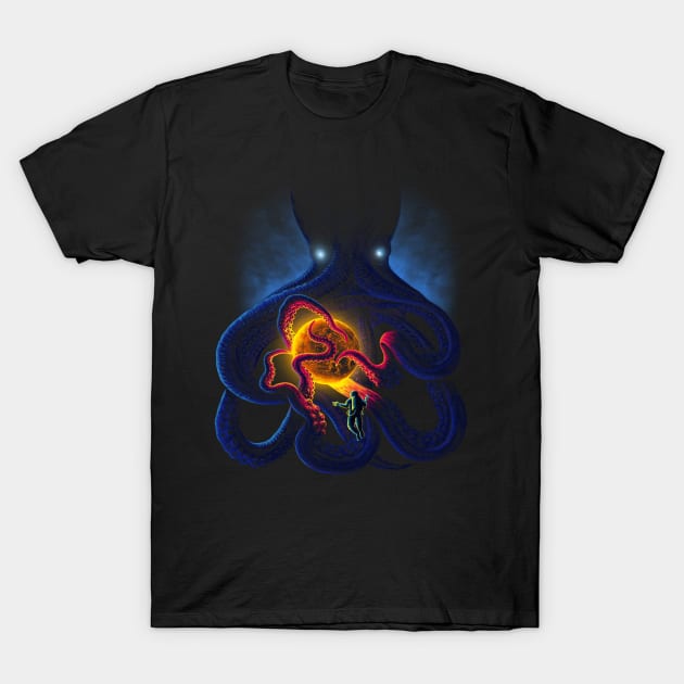 Space Octopus T-Shirt by barmalisiRTB